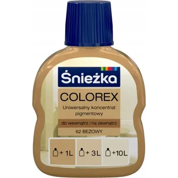barva na zeď Pigment barvící pigment Śnieżka 0,1 l 62 béžový mat