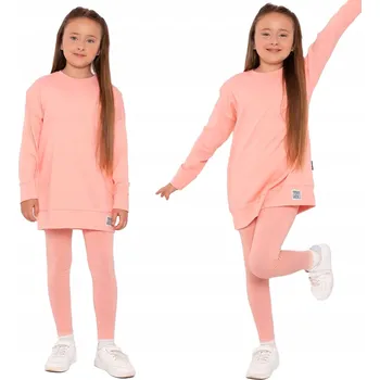 Dívčí legíny Maze dětské legíny dlouhé klasické bavlna oranžové velikost 152