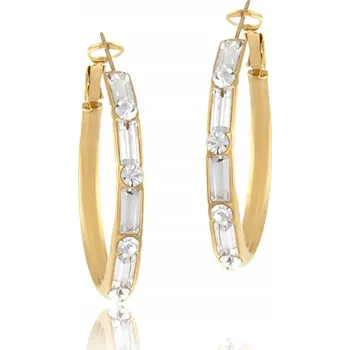 Náušnice Náušnice kruhy s krystaly Preciosa (P24/LAT/57AU)