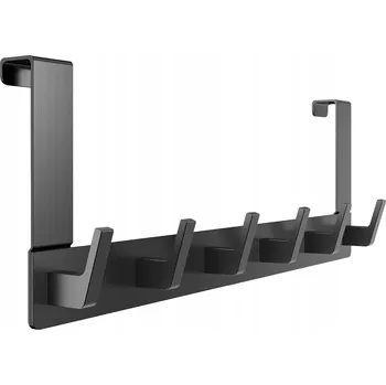 Věšák VĚŠÁK NA DVEŘE BEZ VRTÁNÍ Silný kovový držák na oblečení