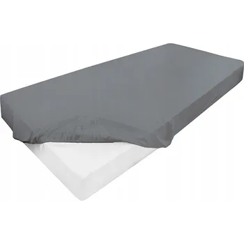 Prostěradlo Matex Prostěradlo Jersey Lycra s gumou 90x200 vysoká matrace Tmavě šedá