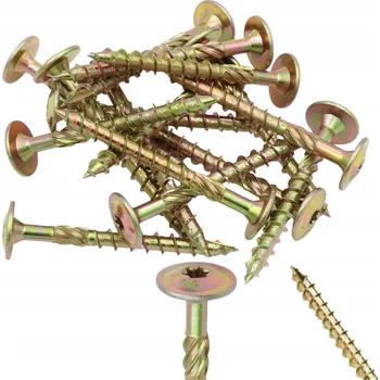 Vrut TESAŘSKÉ VRUTY DO DŘEVA 8x160 mm TORX 50 kusů TALÍŘOVÁ HLAVA VRUT