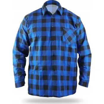 Pánská košile Flanelová košile DEDRA BH51F2-XXXL , modrá, vel .XXXL, 100% bavlna