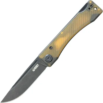 kapesní nůž KUBEY Akino Blackwashed Sandvik 14C28N Čepel Ultem Lockback KU2102H