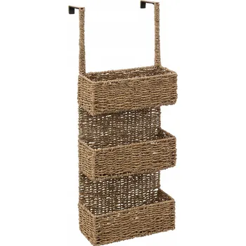 Úložný box Košík na dveře skříňky, z mořské trávy, 28 x 69 cm