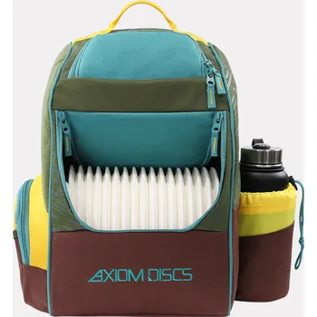 Disc golf MVP Disc Sports Axiom Shuttle Bag // Modro-hnědo-žlutý