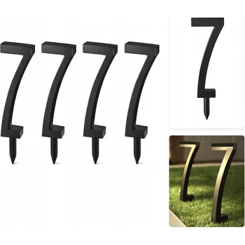 Venkovní osvětlení Solární LED zahradní lampy, sloupek k zapíchnutí, 35 cm, sada 4 ks, moderní