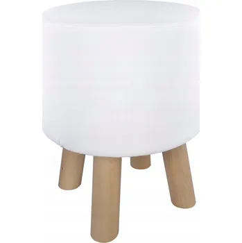 Taburet PUF STOLIČKA TABURET BÍLÁ SKANDINÁVSKÁ 36 CM