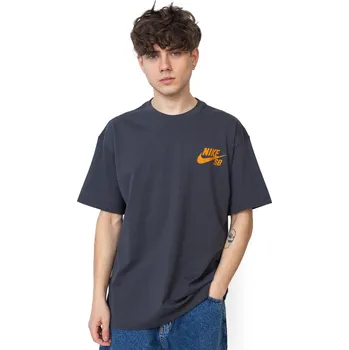 Pánské tričko Tričko Nike SB Logo Smoke Grey -