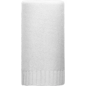 Dětské zboží Bambusová pletená deka NEW BABY 100x80 cm bílá