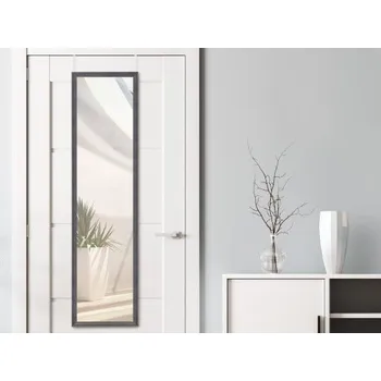 Zrcadlo Závěsné zrcadlo na dveře Bea 30x120 cm, černé