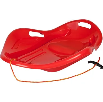 Boby Dětský sáňkovací kluzák Mušle Baby Mix PREMIUM KOMFORT 80 cm červený