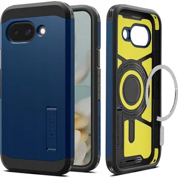 Pouzdro na mobilní telefon Pouzdro pro Google Pixel 9a, Spigen Tough Armor pro MagSafe s pancéřovým stojánkem