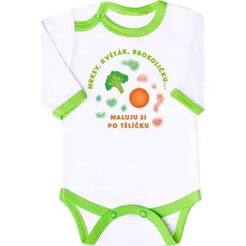 Kojenecký body Body s potiskem New Baby ...maluju si po tělíčku 62 (3-6m)