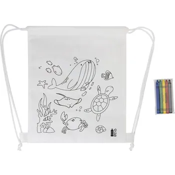 Barevný sáček na šňůrky RPET, moře - AP800298-B