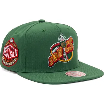 Kšiltovka Kšiltovka Mitchell & Ness NBA Conference Patch Snapback Hwc Seattle Supersonics Green