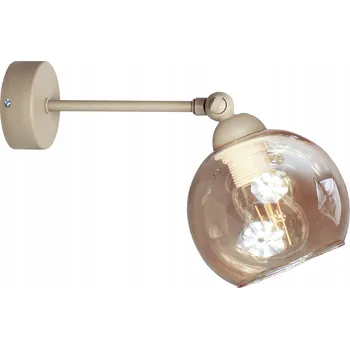 Nástěnné svítidlo Kinkiet ścienny lampa ścienna GLASS béžová, nástěnné lampy, stropní svítidla, loft, LED