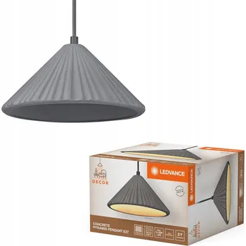 Závěsné Stropní Svítidlo Dekorativní E27 Šedý Betonový Závěs Decor Ledvance