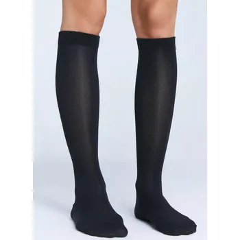 Pánské termoprádlo ALBERO NATUR BIO Podkolenky 35-46 (extra vysoké) 98% GOTS Bio bavlna 2% elastan Vínová 35/38