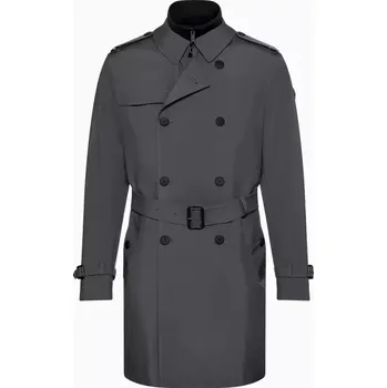 Pánská casual bunda PORSCHE DESIGN Trench Coat Trenčkot kabát pro chladnější počasí s odnímatelnou vsadkou šedá (Klasický cestovní trenčkot vyrobený z nejkvalitnější italské látky s vyjímatelnou hybridní vložkou a vnitřní kapsou. Vyrobeno v Evropě.)