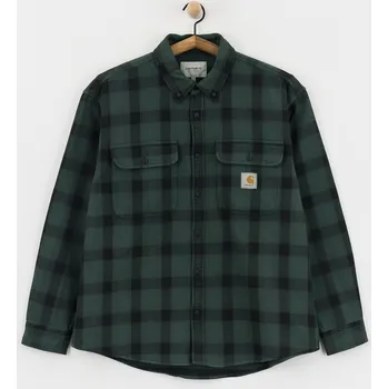 Pánská košile Carhartt WIP Edmands (edmands check/natural/kale green) XL, zelená