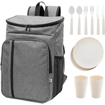 Piknikový koš chladicí piknikový batoh z RPET - AP800044-80