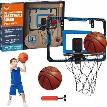 Obraz Basketbalový koš na zeď, deska pro hru, přenosný pro děti