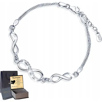 Náramek Stříbrný náramek Infinity Celebrytka Stříbro 925