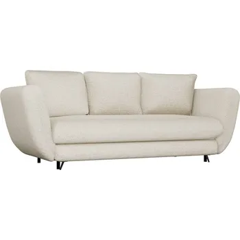 Pohovka Třímístná rozkládací pohovka Saris 248 cm béžová/černá