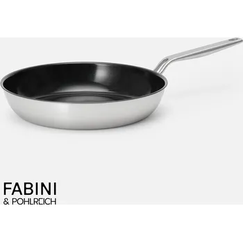 Pánev Pánev FABINI & Pohlreich, ø 30 cm - Nepřilnavá nerezová pánev z pětivrstvé nerezové oceli s keramickým povrchem bez poklice