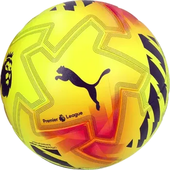 Fotbal Fotbalový míč Puma Orbita Pro Lights Premier League velikost 5 žlutý