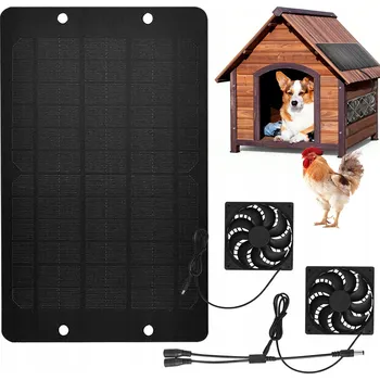 Domácí ventilátor SOLÁRNÍ VENTILÁTOR ODSÁVACÍ, 10W, 12V, PRO KARAVAN, SKLENÍK