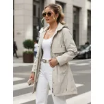 Dstreet Dámská bunda parka přechodná TY5553 Barva: Béžová, Velikost: XL