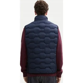 Pánská bunda Tom Tailor pánská vesta modrá velikost S