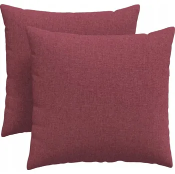 Polštář Pohovkové polštáře 2 pcs Víno Červené 45 x 45 cm textil