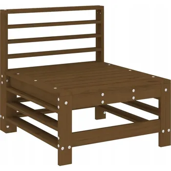 Zahradní pohovka Zahradní středová pohovka, medově hnědá, masivní borové dřevo