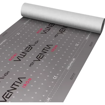 Stavební fólie Difuzně otevřená podstřešní membrána Ventia Iron 120g Se 2 lepicími páskami (TT) 15 m2