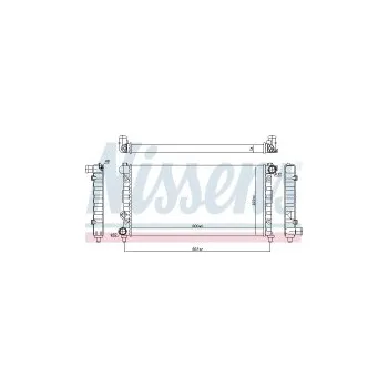 Motor automobilu Chladič motoru NISSENS 64001
