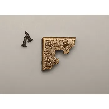 Truhla Roh ozdobný staromosaz 25x25x9mm