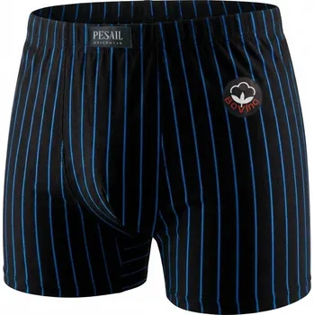 Pánské spodní prádlo Pesail Pánské boxerky bavlna G55201 s proužkem Barva: Modrá, Velikost: L 3+1 ZDARMA (přidejte 4 ks do košíku)