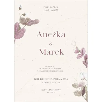 Svatební dekorace Svatební oznámení 368