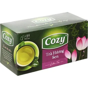 Limonáda Cozy Zelený čaj s lotosem 25×2 g (50 g) - vietnamský čaj Hương Sen