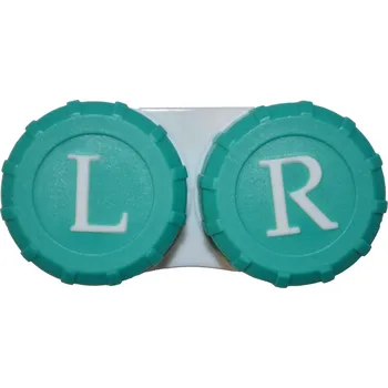 Pouzdro na kontaktní čočky Kaida klasické pouzdro barevné - tmavě zelené