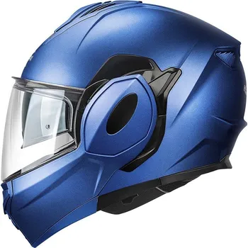 Helma na motorku KAPPA KV55 SOLID - překlopná modrá moto přilba L