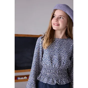 Dámská halenka Dětská halenka Mayoral 7196.8A.Junior.9BYA modrá 95X, vel. 162