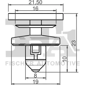 Lišta karosérie Klip, ozdobná / ochranná lišta FA1 11-40141.5