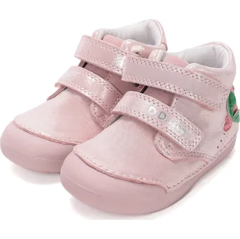 Dívčí polobotky DDstep Kožené boty D.D.step S066-61412A Rose Gold Velikost: 24