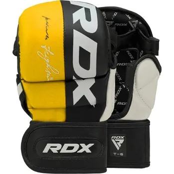 Boxerské rukavice RDX Sparring rukavice T6 MMA žluté M M + DÁREK