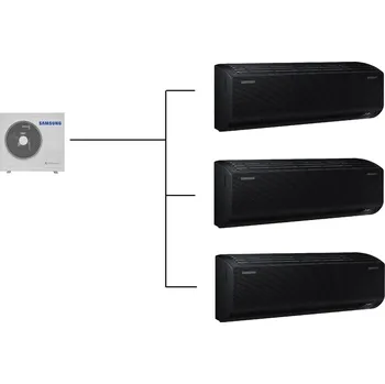Klimatizace Klimatizace Samsung Wind Free Avant Black S2 1+3 ( 2kW + 2,5kW + 2,5kW ) Multi-split R32 včetně montáže