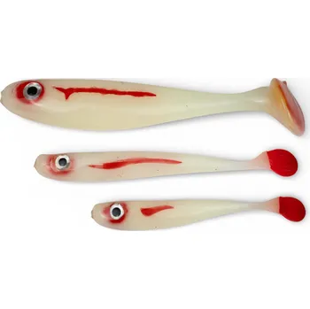 Umělá nástraha Yaccuza Gumová Nástraha Hand Made Killer Airbrush White Ghost - 12,5 cm 11 g 2 ks